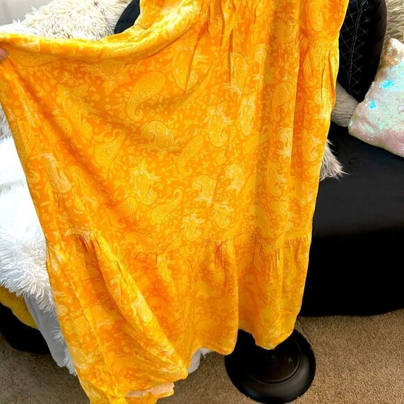 Yellow Floral Maxi Dress - Picture 4 of 6